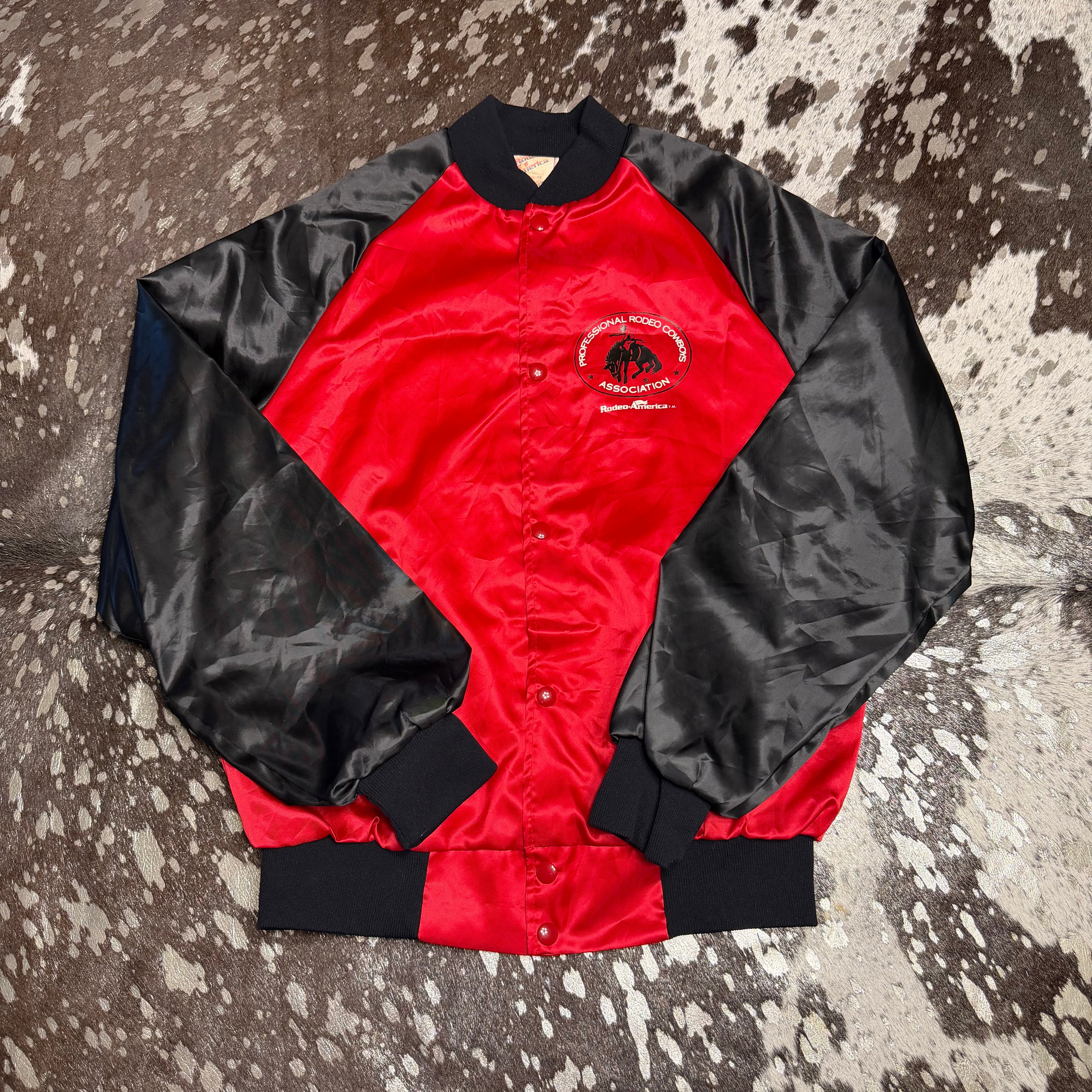 Small Vintage PRCA Satin Jacket