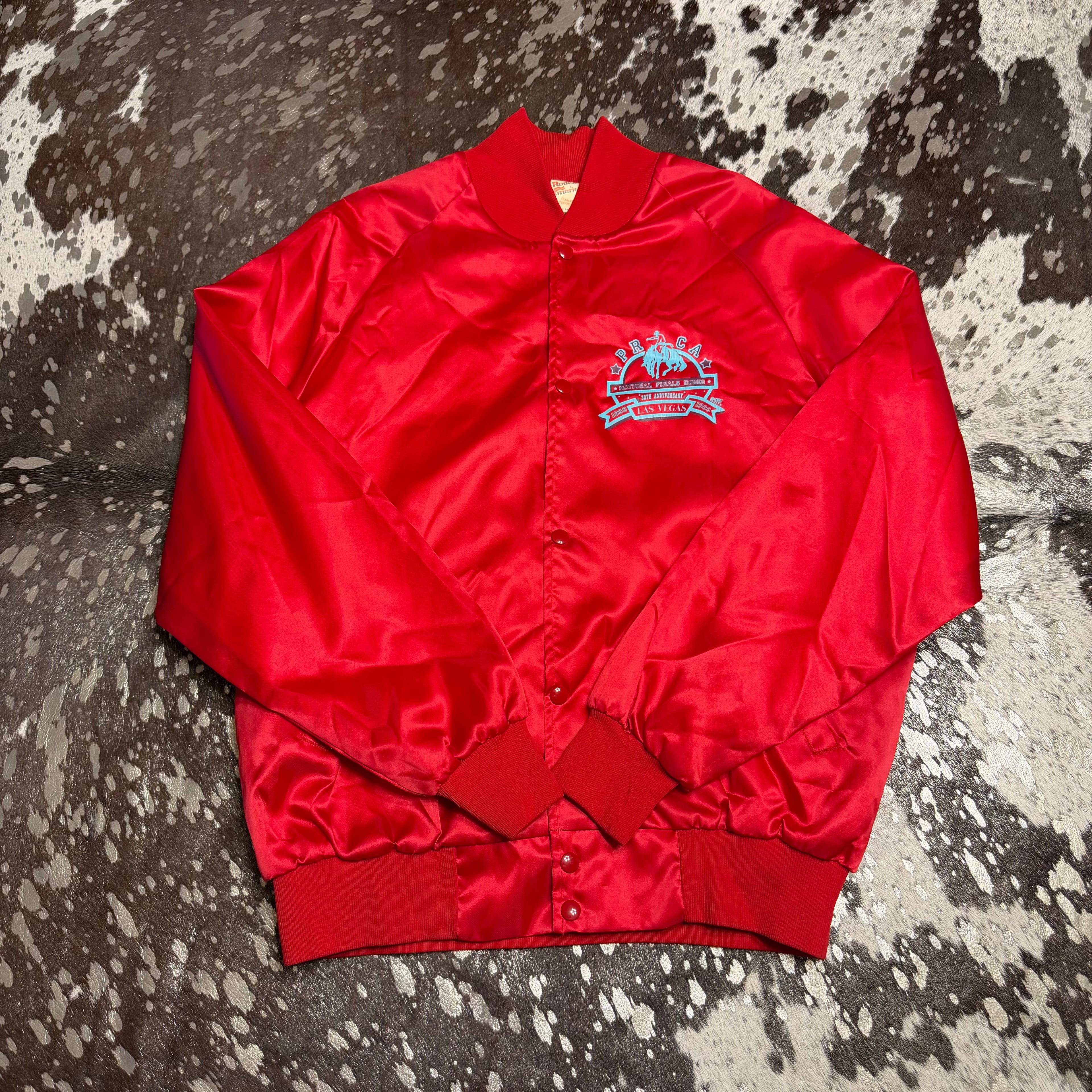 Large Vintage 1988 NFR 30th Anniversary Satin Jacket