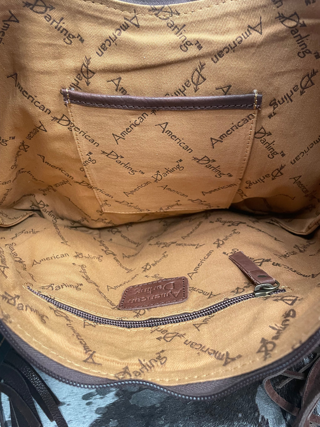 American Darling Hair on Hide Hobo Bag