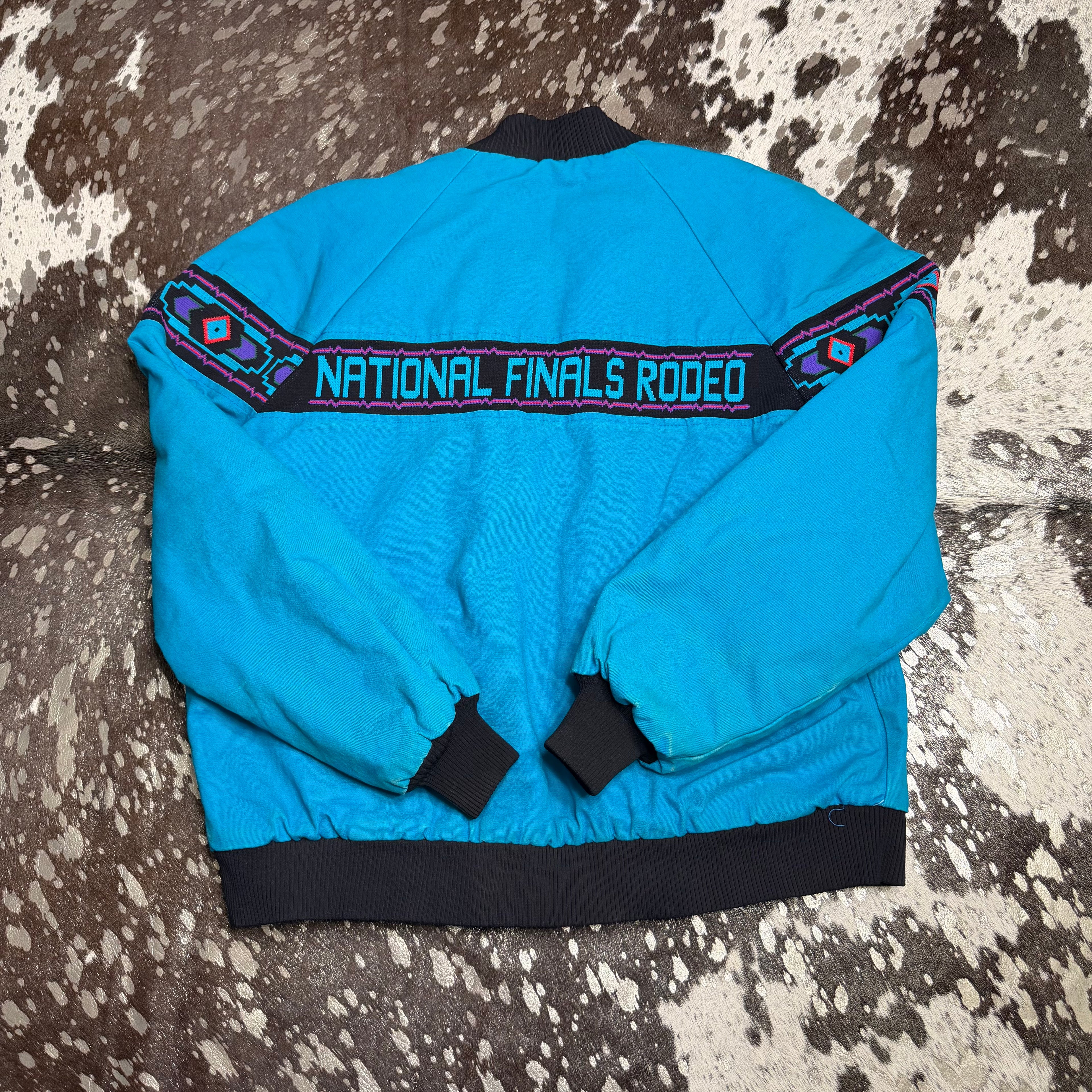 Large Vintage NFR Canvas Aztec Jacket