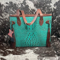 American Darling Embossed Leather Tote
