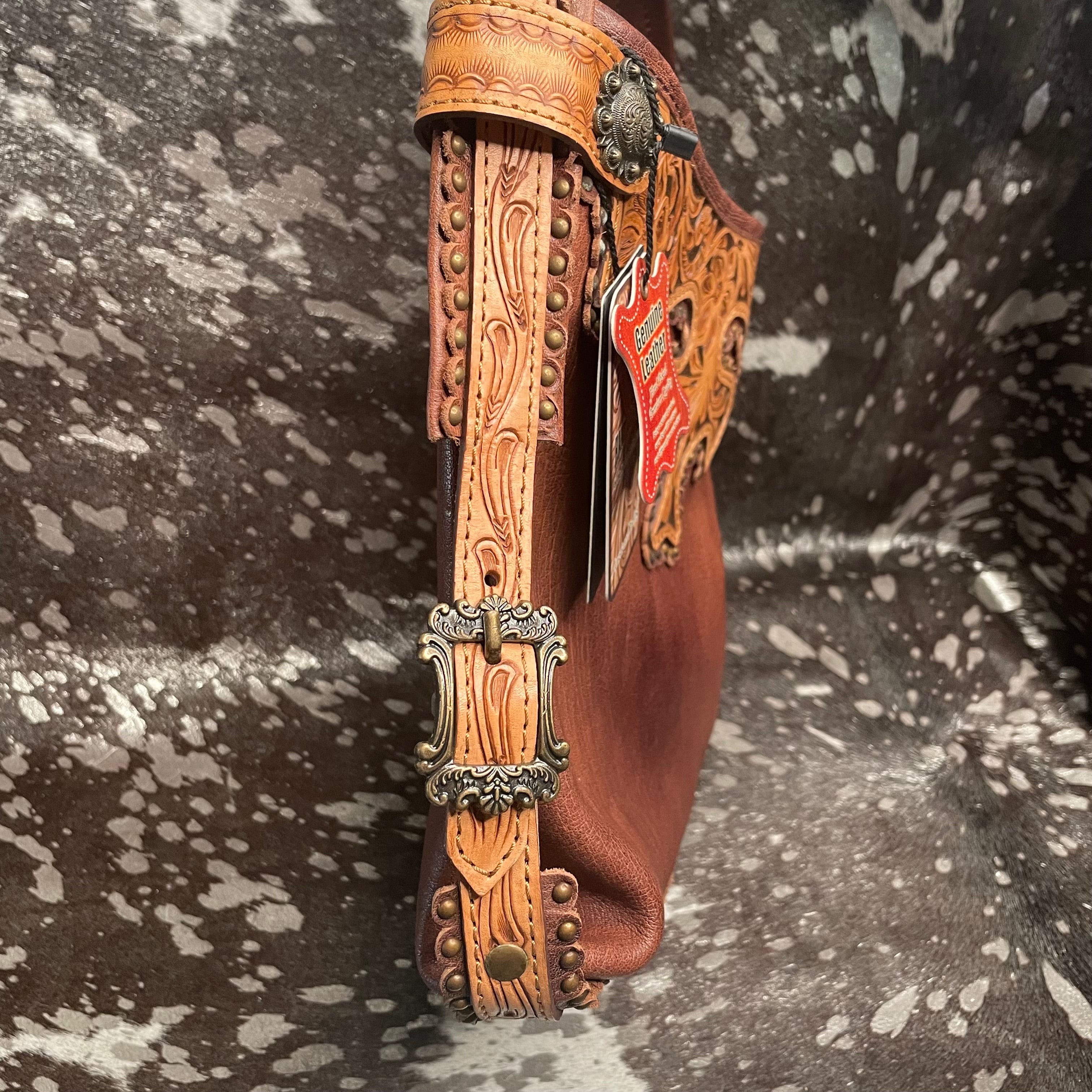 American Darling Brown Leather Hobo Bag