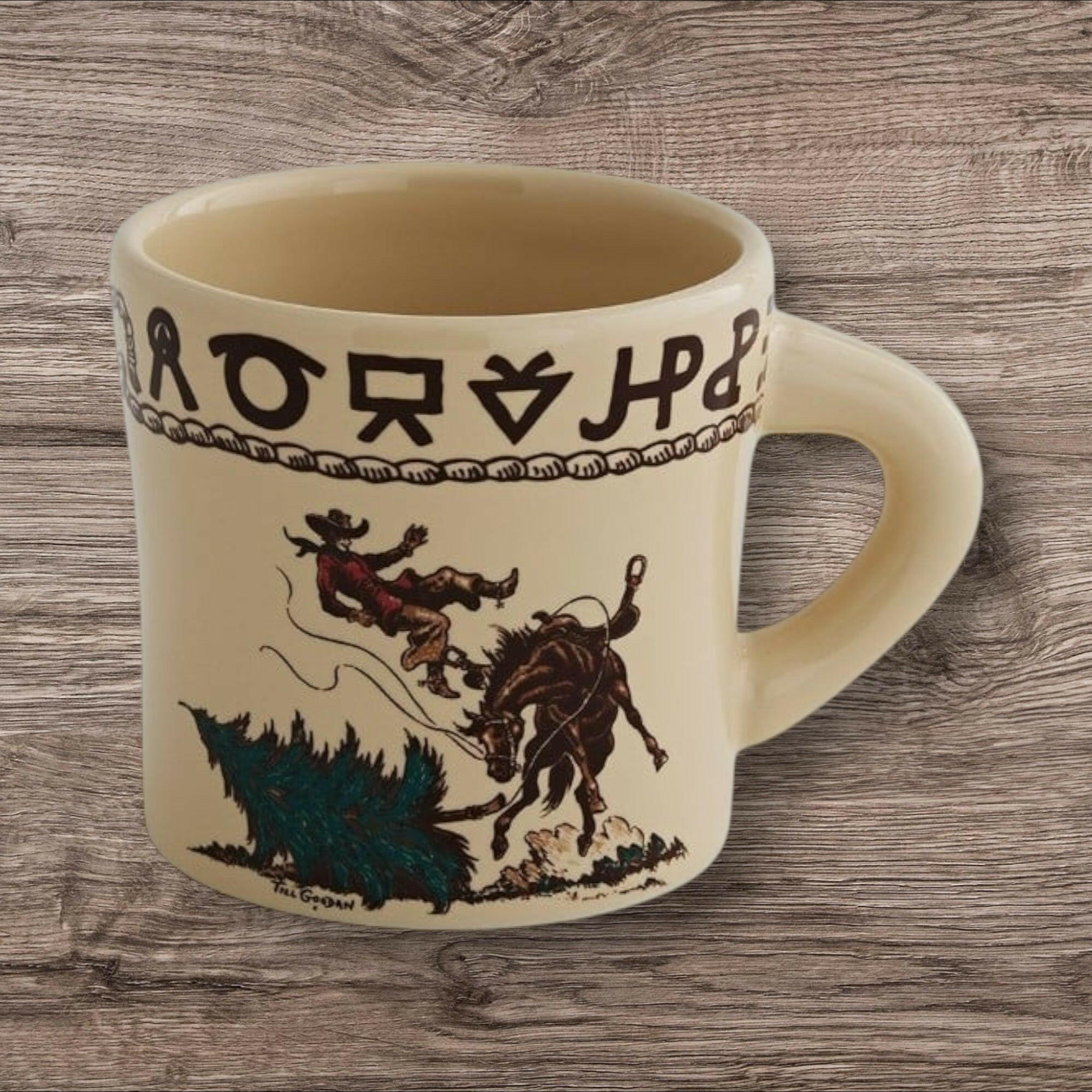 True West Christmas Pattern Texas Mug