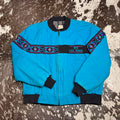 Vintage Turquoise and Black Canvas Aztec NFR jacket